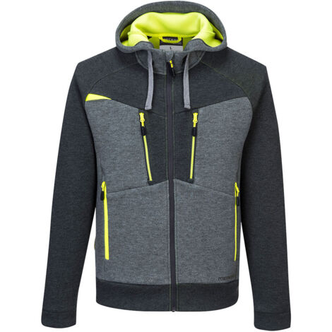Sweat à Capuche Zippé Dx4 Couleur : Gris Métal Taille Xl - Portwest