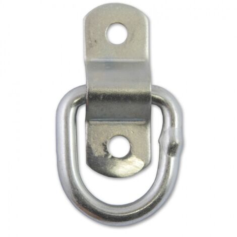Juego de 2 anillos de acero zincado, L.54 x W.20 x Grosor 6,4 mm Centrale Brico