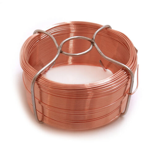 Alambre cobre n° 3, 200 gr, calibre 0,80 mm x 50 m