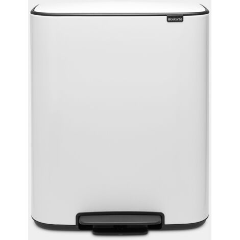 Poubelle à Pédale 2 X 30 L Blanche - Bo - Brabantia (1/5)