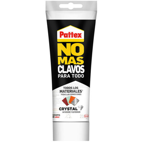 Pattex Sin Clavos Ni Tornillos Para Vidrio 216g. 2480179 (1/4)