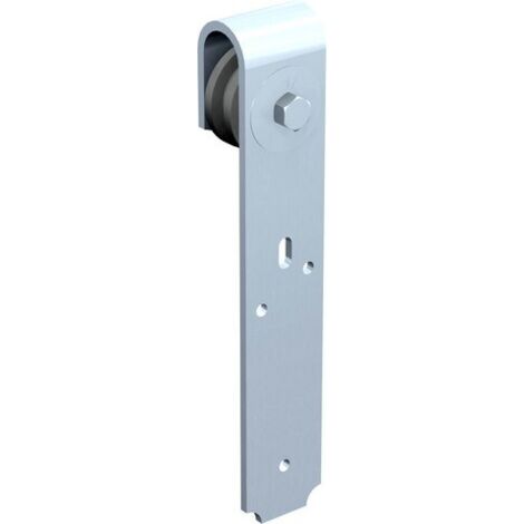 Soporte de rodillo Zytel fijación plana 0017 MANTION SA - Hierro 40x6 mm - Capacidad de la puerta 80Kg - 0017
