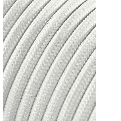 Cable de cordón tubular 2x0,75mm C1 Blanco 5m (1/3)