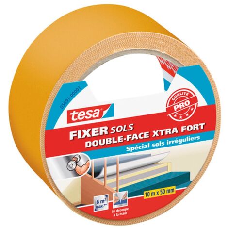 Tesa cinta adhesiva de doble cara transparente 50 mm x 10 m (1/2)