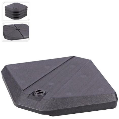 Set Base Rellenable para Parasol, Antracita, 490 X 490 X 87 mm