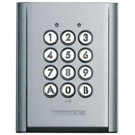 Teclado empotrado de metal inyectado, retroiluminado, 100 códigos y 2 relés