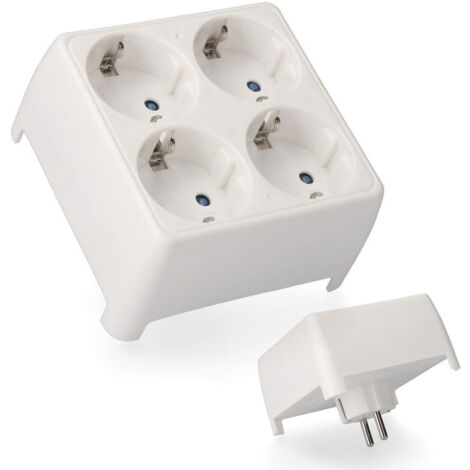 Ficha de regleta de 4 tomas bajo película retráctil T/tl 16a 250v 2400w 4,8mm Edm (1/2)