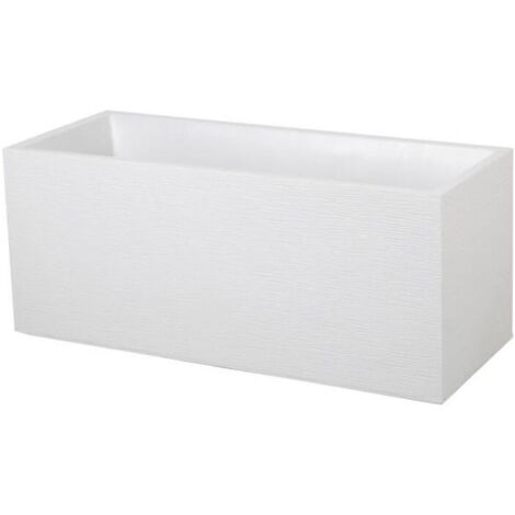 EDA Vaso de flores Graphit - 99,5 x 39 x H 43 cm - 97,6 L - Blanco cerusé