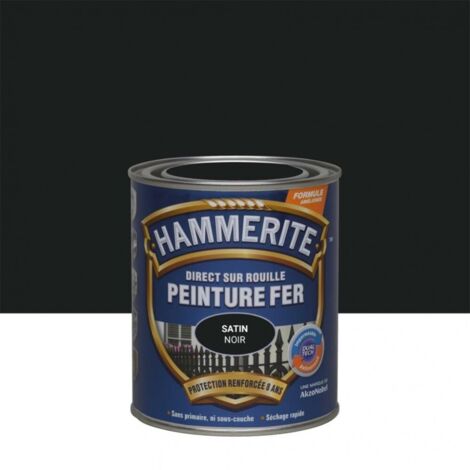 Pintura para hierro satinado negro 0.75 litros - Hammerite