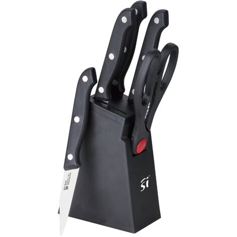 Juego de 6 piezas cuchillos de cocina + tacoma acero inox sg-4181 san ignacio
