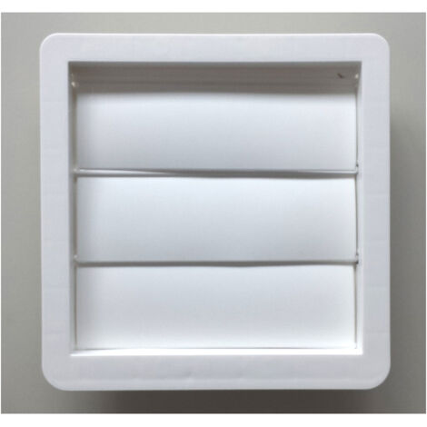 Rejilla PVC empotrar tubo, Ø10 o 5.5x11cm, lamas móviles (G)  87534
