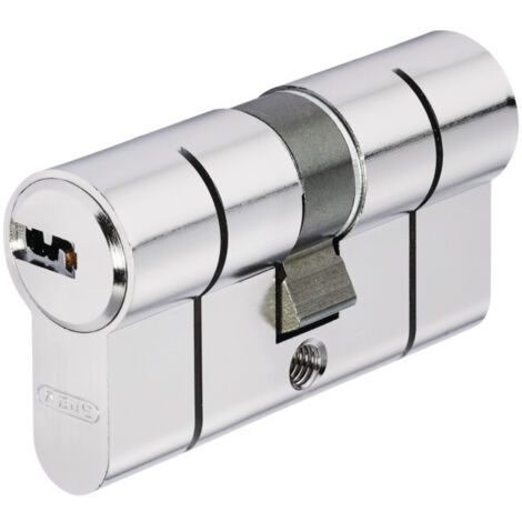 Cilindro de puerta Abus D6PS Niquelado 45x45mm doble entrada con 5 llaves