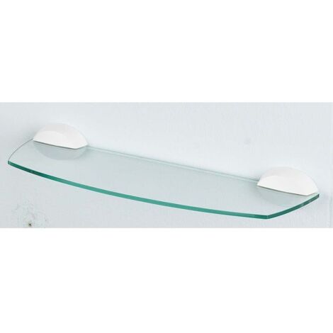 Balda de vidrio Spirella 'Lemon' 60x12,5cm, ABS y vidrio de seguridad color blanco