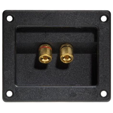 5 Soportes para altavoz - Cuadrado - Dorado (1/2)