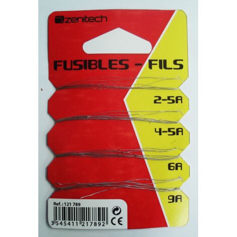 Cable fusible 2-5A + 4-5A + 6A + 9A Centrale Brico
