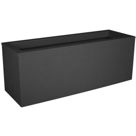 Macetero EDA Graphit Up Rectangular Antracita Gris oscuro 59 x 19,5 x 22,8 cm