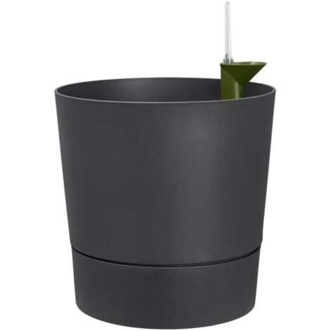 Macetero con autoriego Greensense Aquacare Round Elho 35 cm charcoal grey