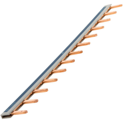 ZENITECH PEIGNE D'ALIMENTATION PHASE + NEUTRE 13 MODULES LONGUEUR 220MM