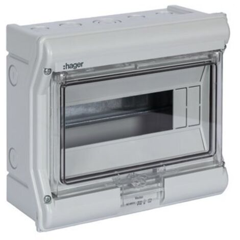Caja hager 10 modulos estanca IP65 modelo Vector VE110F