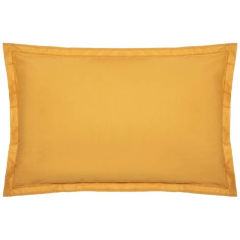 Funda de almohada de algodón - amarillo mostaza 50 x 70 cm - Atmosphera créateur d'intérieur