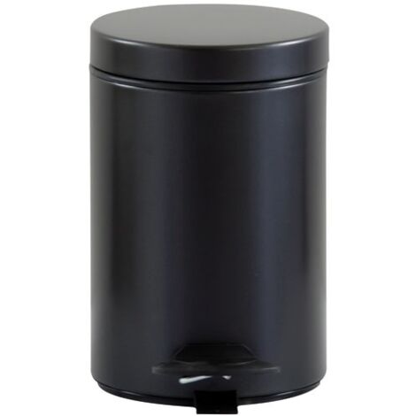 Rossignol Papelera de Baño Moderna Negro Basalto (1/3)