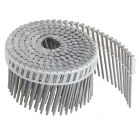 Clavo plano en espiral 2,5x55mm - Cabeza anillada A2 con cúpula - Tira de plástico 16° - Kyocera - 304477 (1/2)
