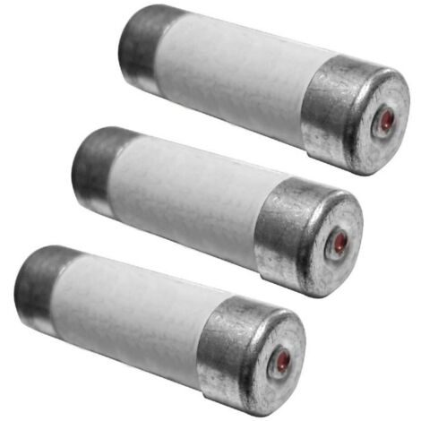 3 fusibles cilíndricos 8,5X31,5 - 20A con indicador