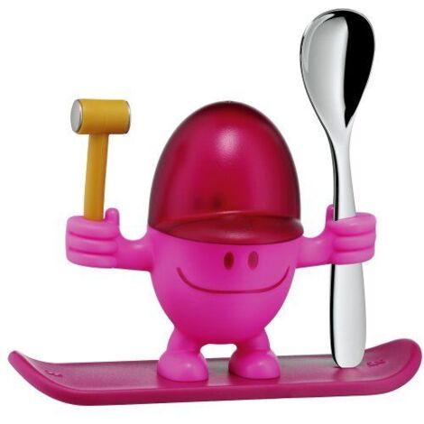 WMF 0616687400 McEgg Eierbecher mit Löffel, pink (1/4)