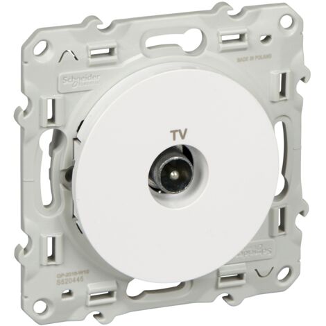 Acceso Schneider S520445 Odace TV Blanco - tornillo