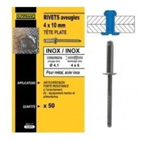 Remaches de acero inoxidable 4,8x16 (25)7631897