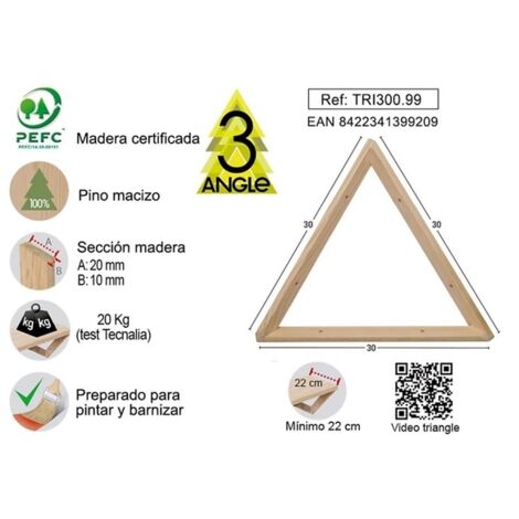 Escuadra multiposición triángulo 20 cm (1/5)