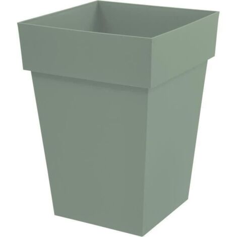 Maceta cuadrada Toscane de 51 L – Verde – 51 L • Verde – Laurel (1/4)
