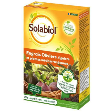 SOLABIOL SOLIVY750 Engrais Oliviers Et Figuiers - 750 G