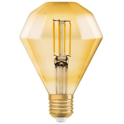 BOMBILLA LED VINTAGE DIAMANTE E27 ORO 4.5W CALIDA OSRAM