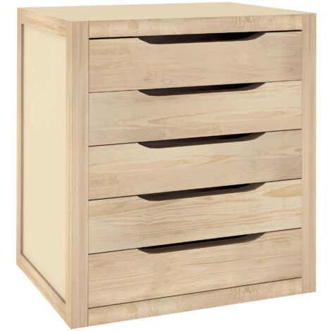 Cajonera natura 450x390x300mm 5 cajones