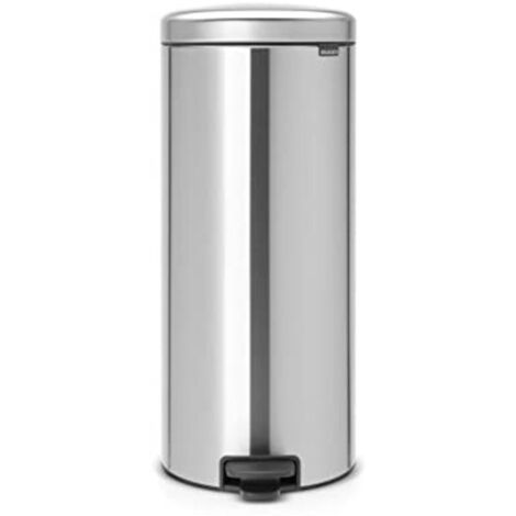 Brabantia NewIcon - Cubo de basura de pedal de 30 litros, color acero mate