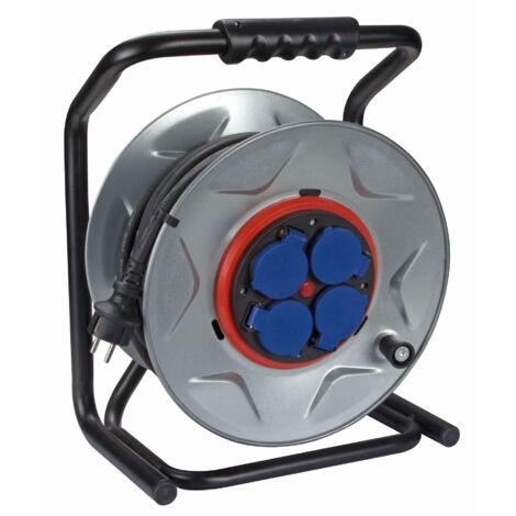 Enrouleur Neoprene Avec Systeme ''anti-twist'' - 25 M - 3g2 5 - 4 Prises (1/4)