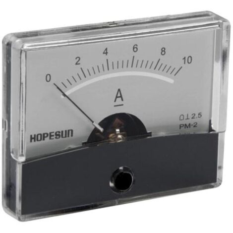 Amperímetro analógico de panel 10A CC / 60 x 47 mm (1/3)