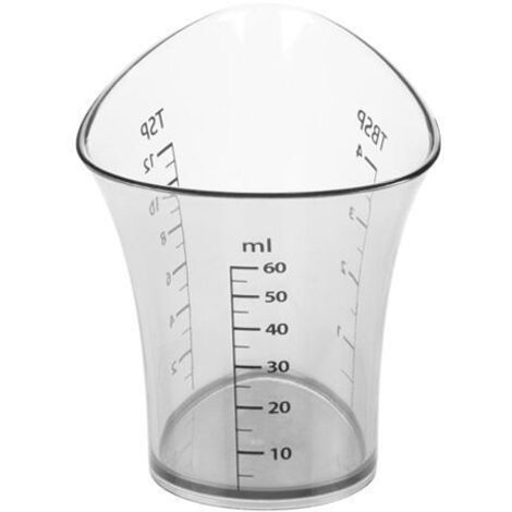 „Presto“ Messbecher für Flüssigkeiten und pulverförmige Substanzen aus transparentem Kunststoff