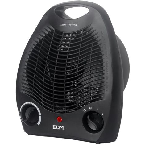 Schwarzer vertikaler Bodenheizer 1000–2000 W EDM (1/3)
