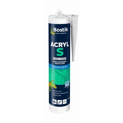BOSTIK Acryl S Acryl-Spachtelmasse - Grau - 310 ml Kartusche - 30613664