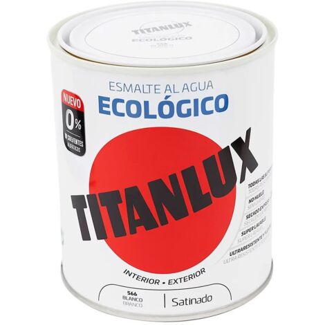Ökologischer Emaille-Satinweiß auf Wasserbasis, 750 ml, Titanlux 01T056634