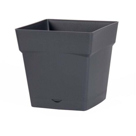 Polypropylentopf 13642 G.Ant L.24,8 X B.24,8 X H.24 Cm Anthrazit EDA