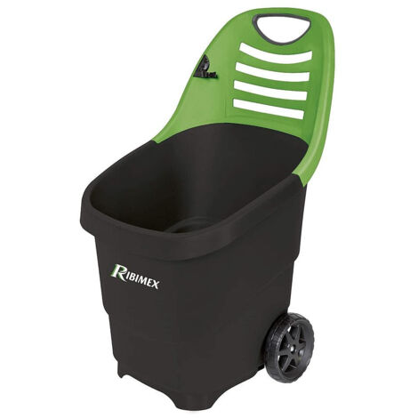 Ribiland - Gartenwagen mit Rädern 65L zweifarbig - PRGC65