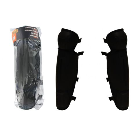 Paar Beinschützer. Mit Clip-on- und verstellbaren EN340-Verschlüssen. Centrale Brico