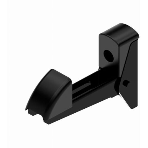Automatischer Stopper Aluminium einfache Klappe BURGAUD Schwarz 9005 - 900213