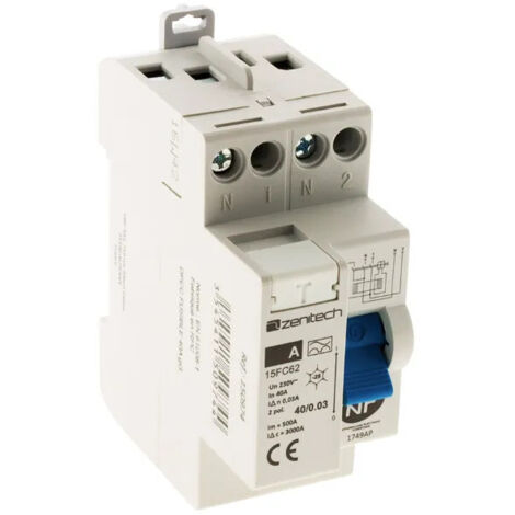 Fehlerstromschutzschalter 40/2 30mA Typ A Nf - Zenitech