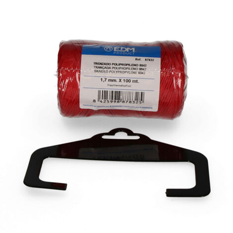 Geflochtene Polypropylenspule EDM 8842 100 m Rot