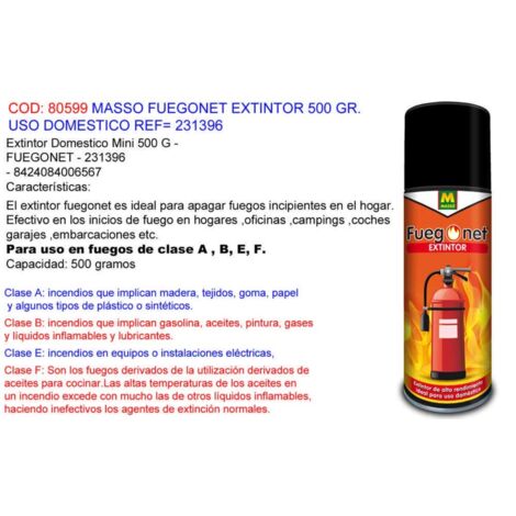 Masso Fuegonet Haushaltsfeuerlöscher 500 g 231396