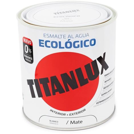 Ökologischer mattweißer Emaille auf Wasserbasis 750 ml Titanlux 02T056634